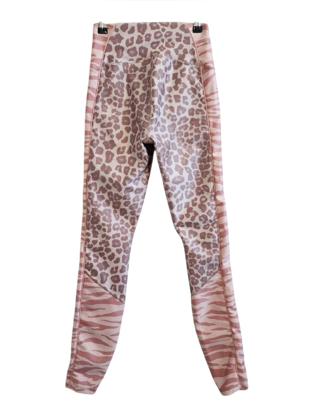 GOOD AMERICAN MIXED ANIMAL PRINT LEGGINGS PINK SIZE 2 - Picture 3 of 7